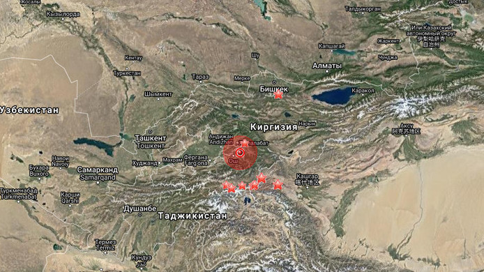 A magnitude 3.5 earthquake occurred in the Osh region